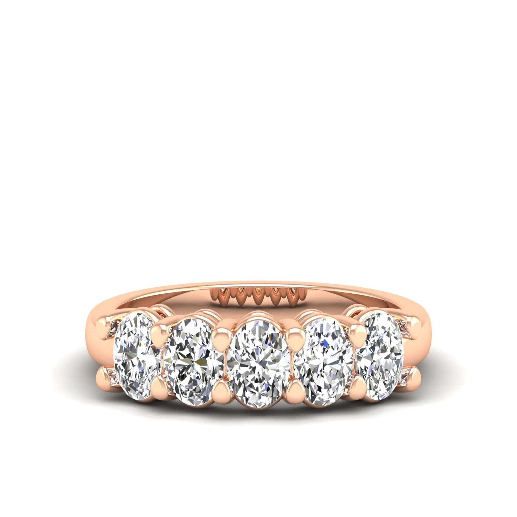 Five Stone Oval Lab Diamond Ring