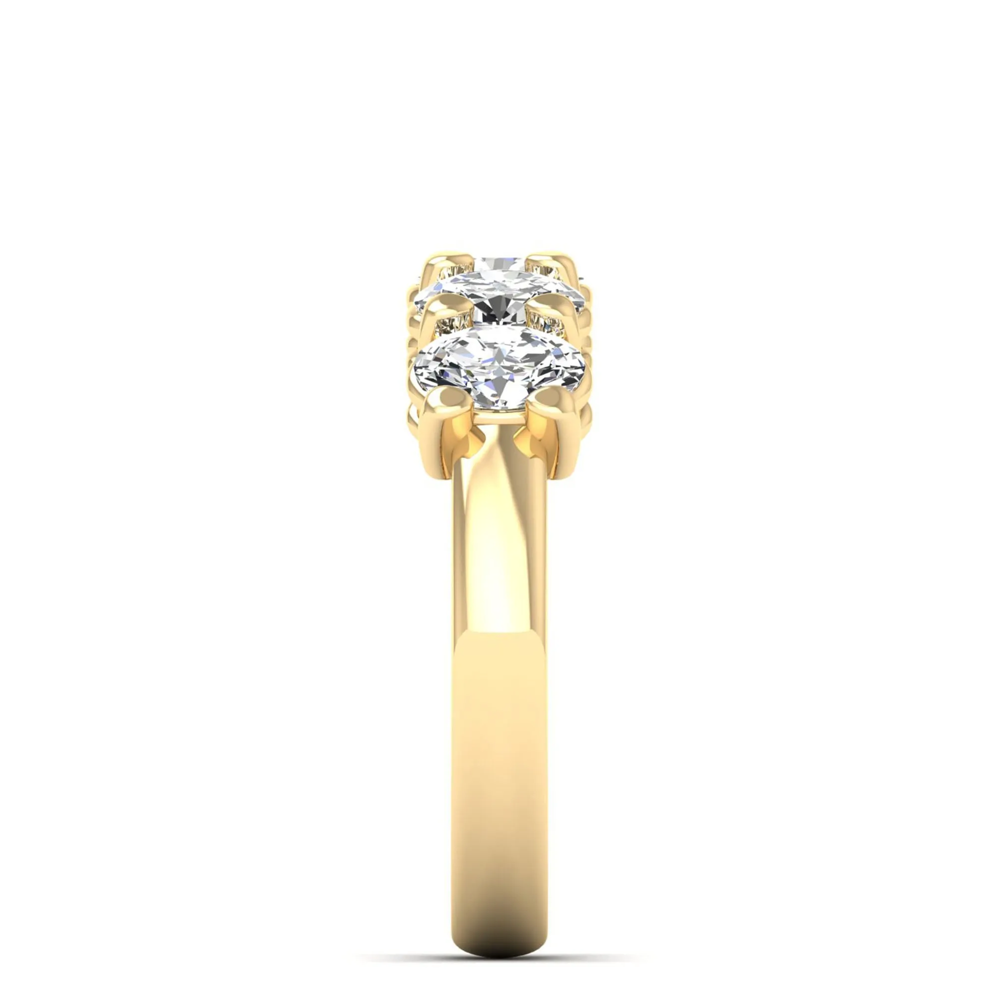 Five Stone Oval Lab Diamond Ring