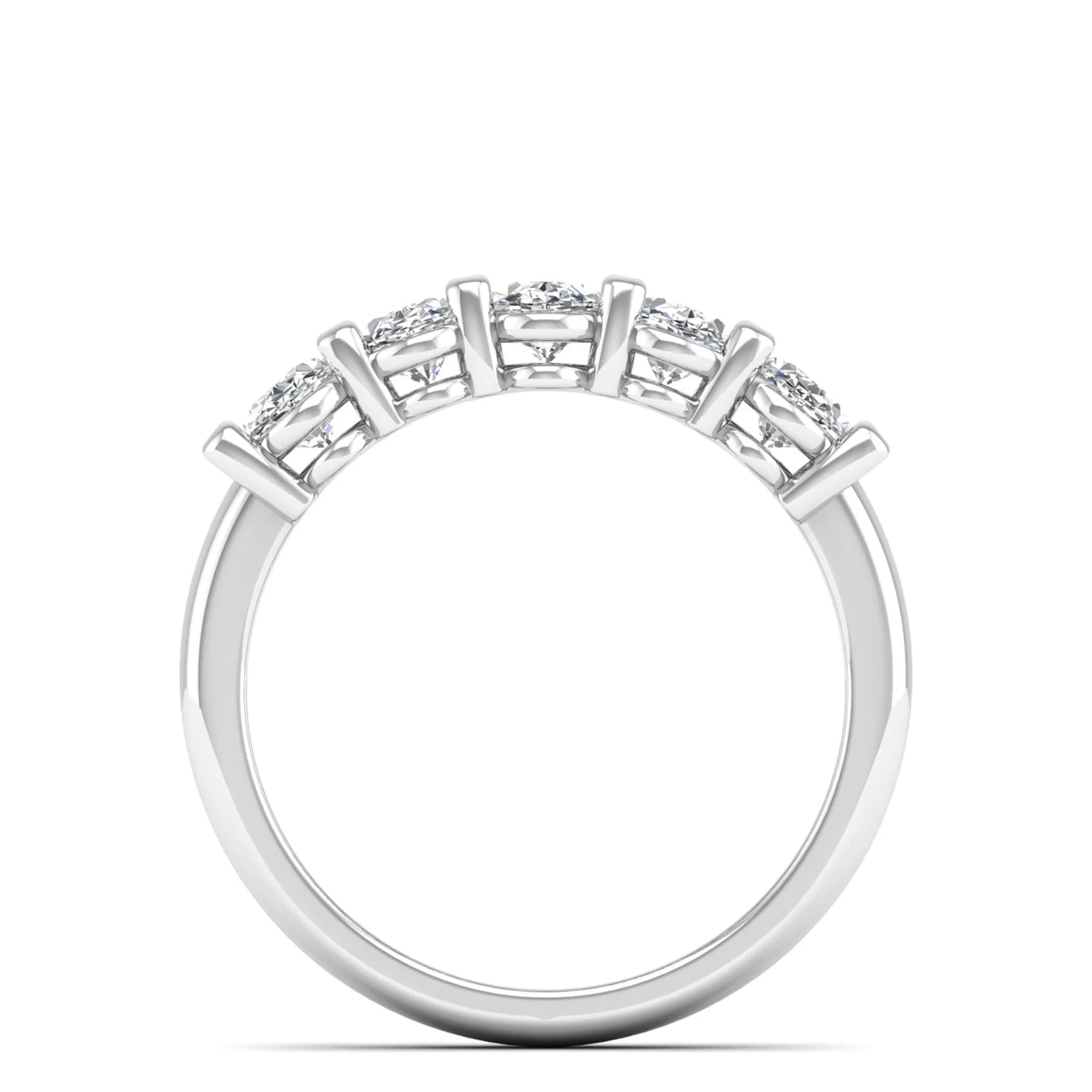 Five Stone Oval Lab Diamond Ring