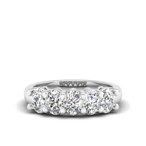 Five Stone Oval Lab Diamond Ring