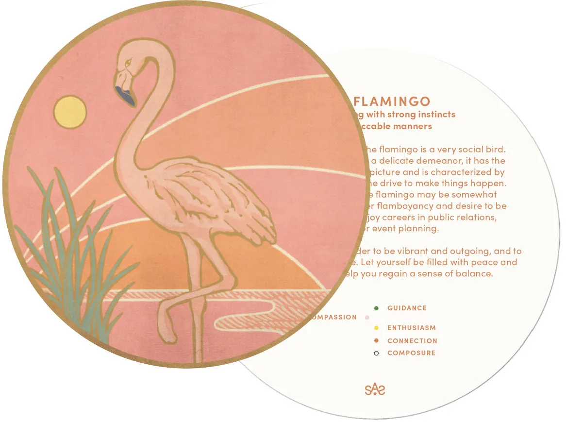 Flamingo Solid 14K Gold Charm Chain Necklace with Diamonds