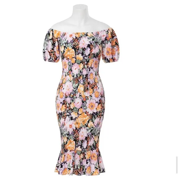 Floral midi dress