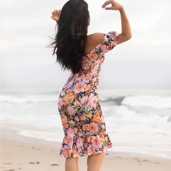 Floral midi dress
