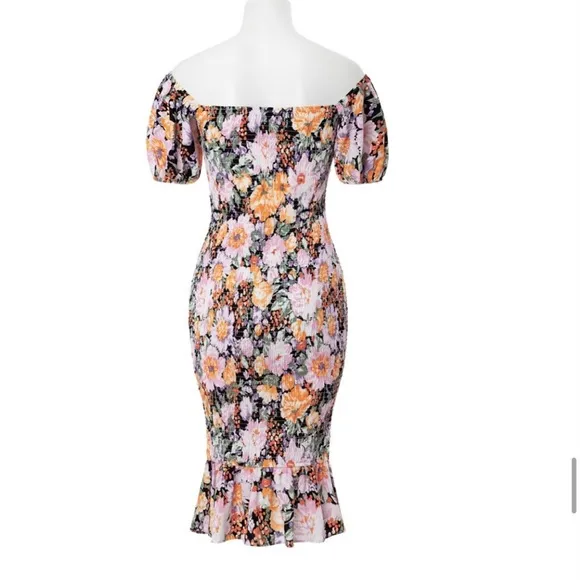 Floral midi dress
