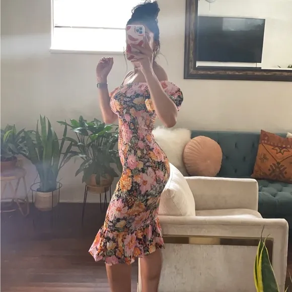 Floral midi dress