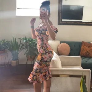 Floral midi dress