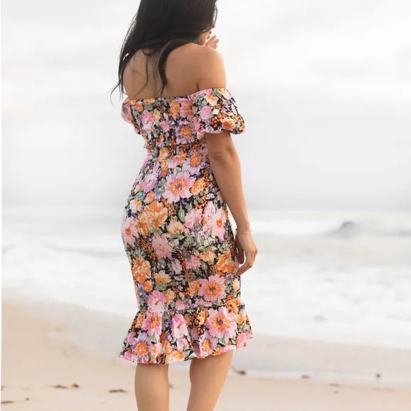 Floral midi dress