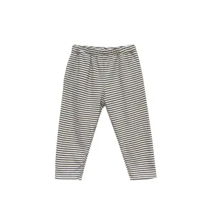 French Terry Charlie Pant - Green Stripe