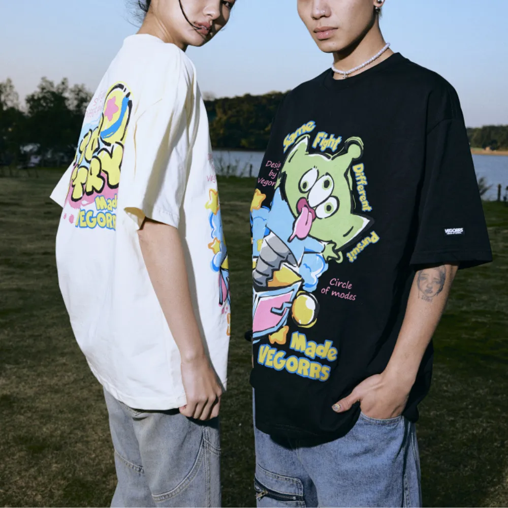 Fun Cartoon Toy Print T-Shirt