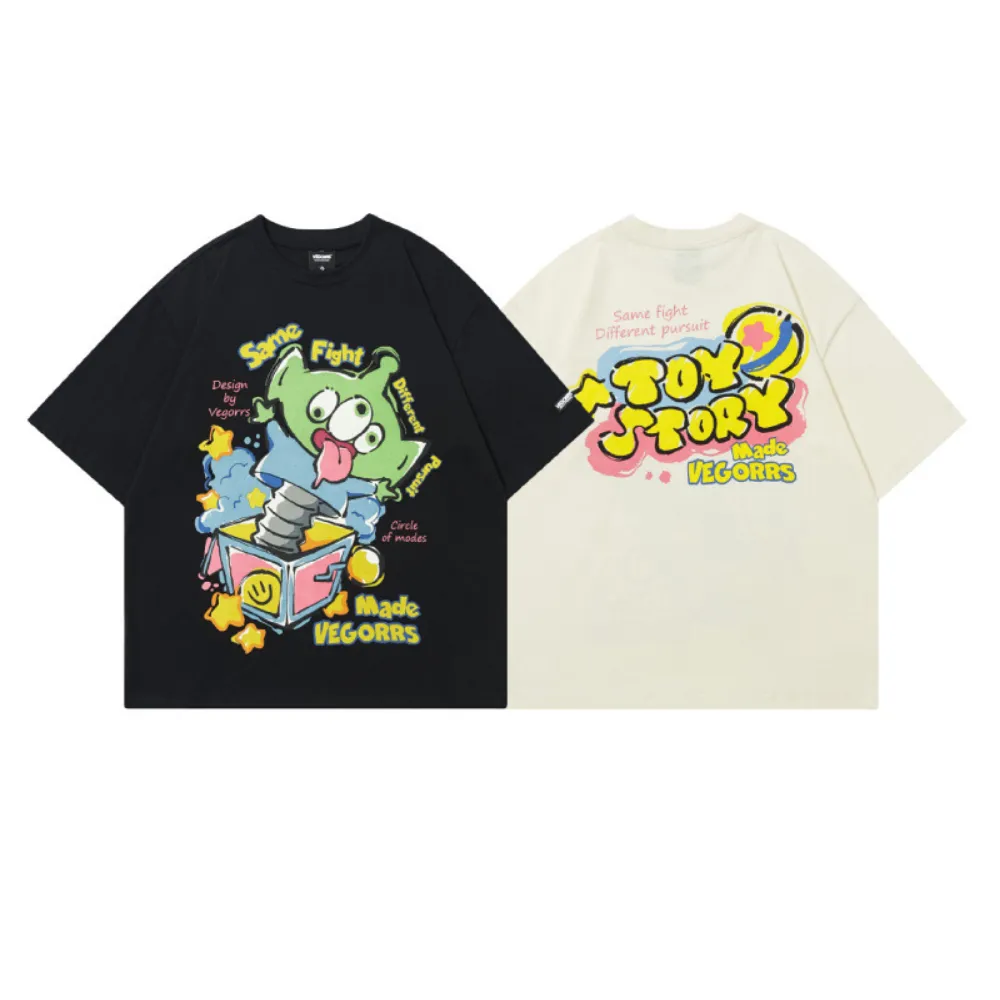 Fun Cartoon Toy Print T-Shirt