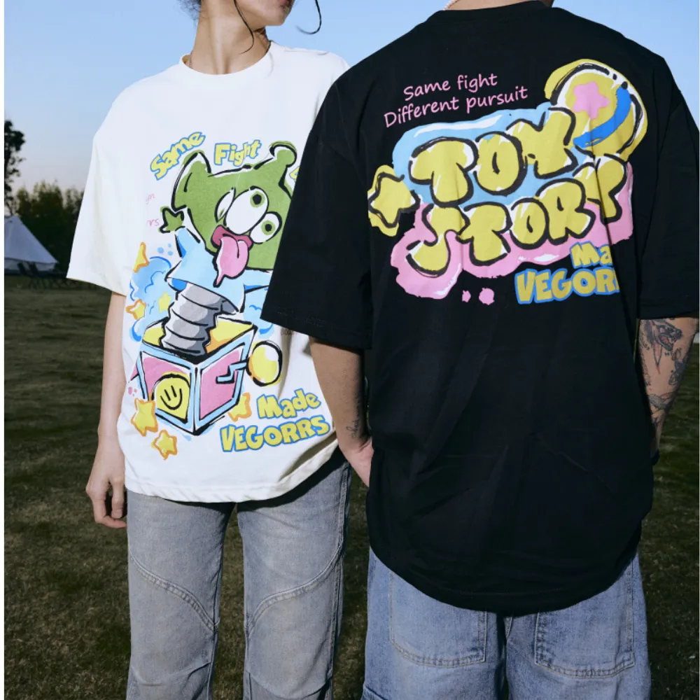 Fun Cartoon Toy Print T-Shirt