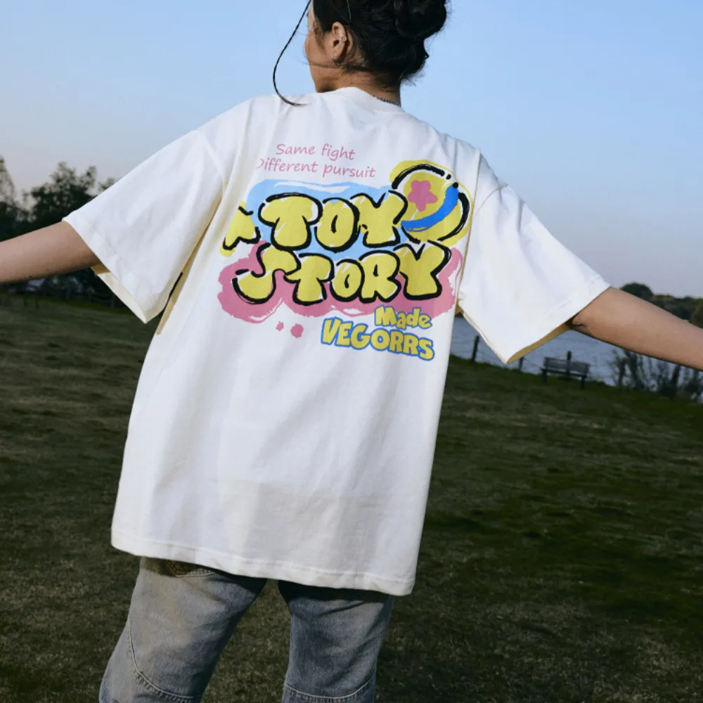 Fun Cartoon Toy Print T-Shirt