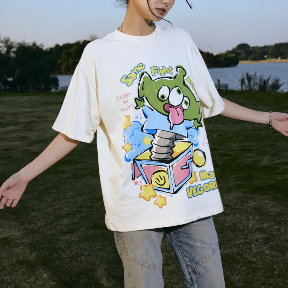 Fun Cartoon Toy Print T-Shirt