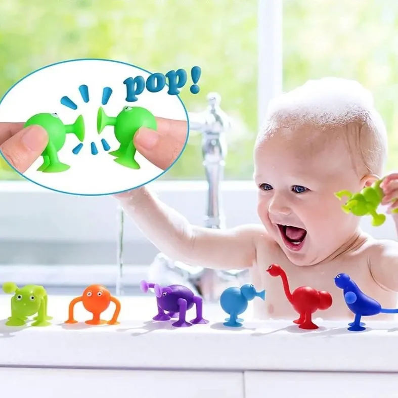 Funpaste Silicone Animal Suction Pops - 27 pcs