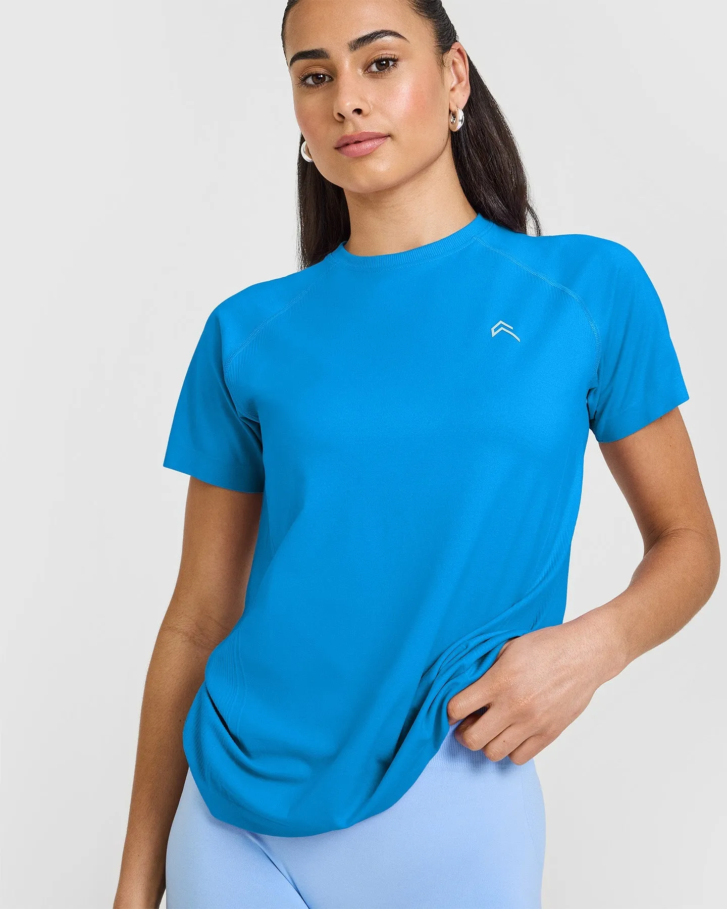 Go To Seamless Loose Top | Tropical Blue