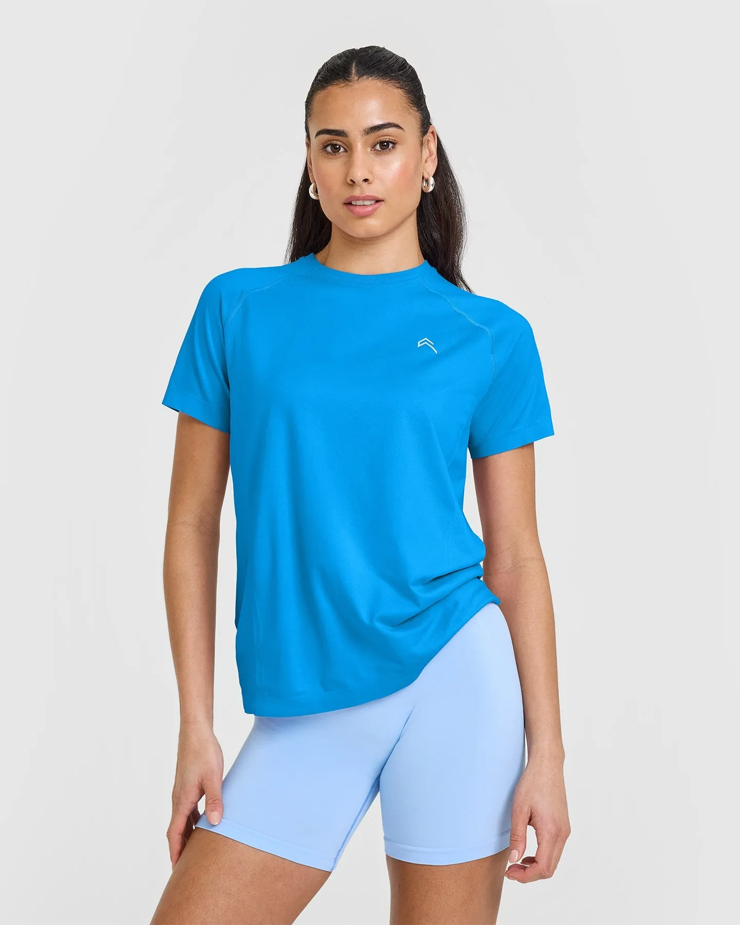 Go To Seamless Loose Top | Tropical Blue