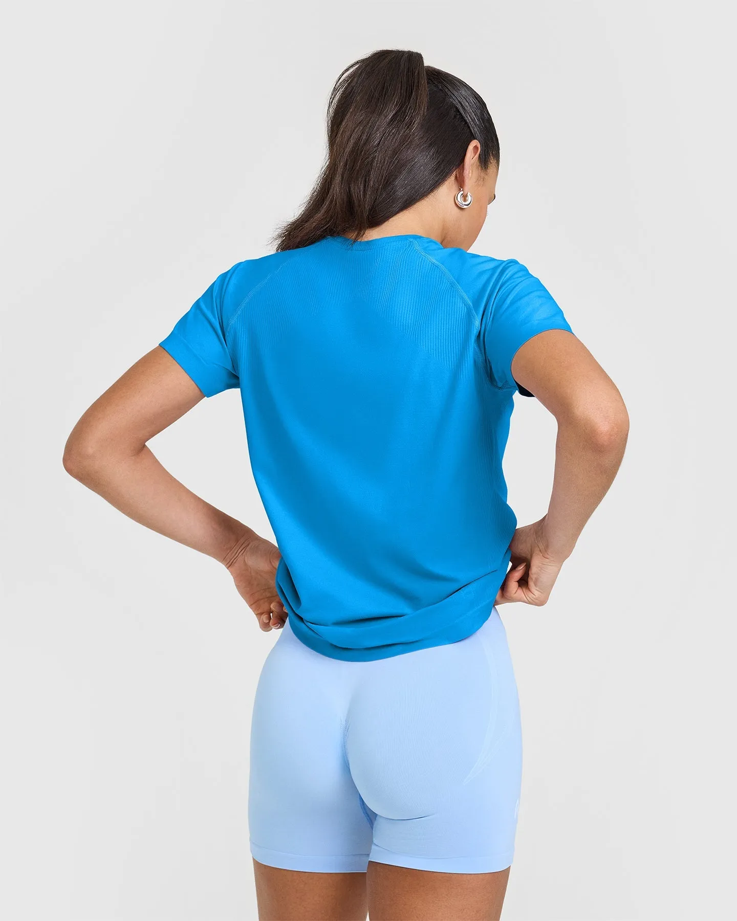 Go To Seamless Loose Top | Tropical Blue