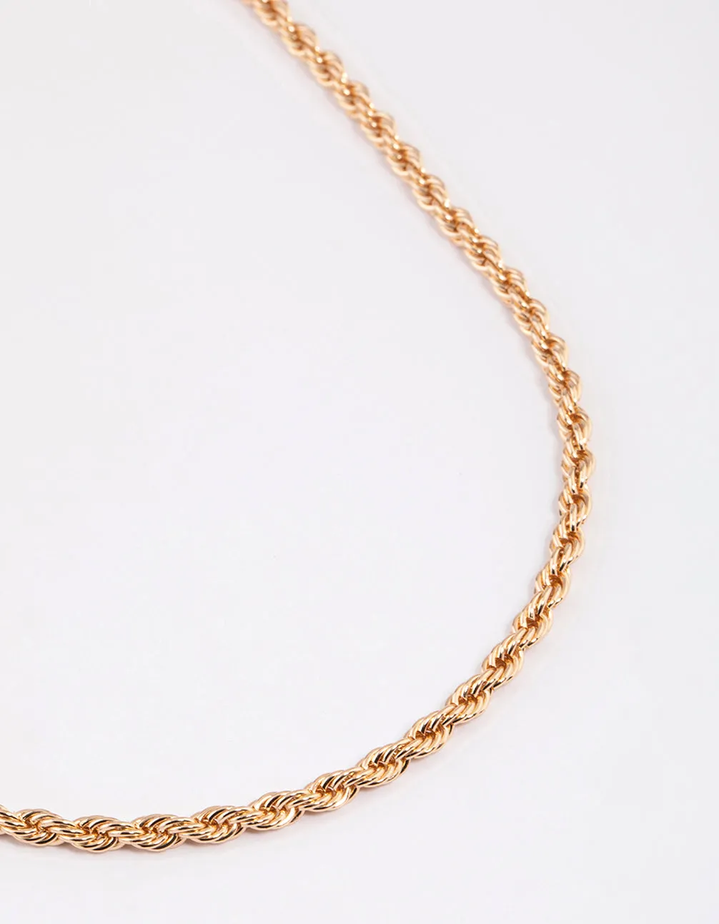 Gold Rope Chain Necklace