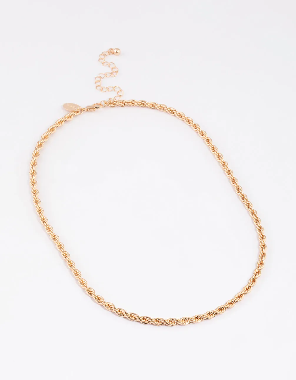 Gold Rope Chain Necklace