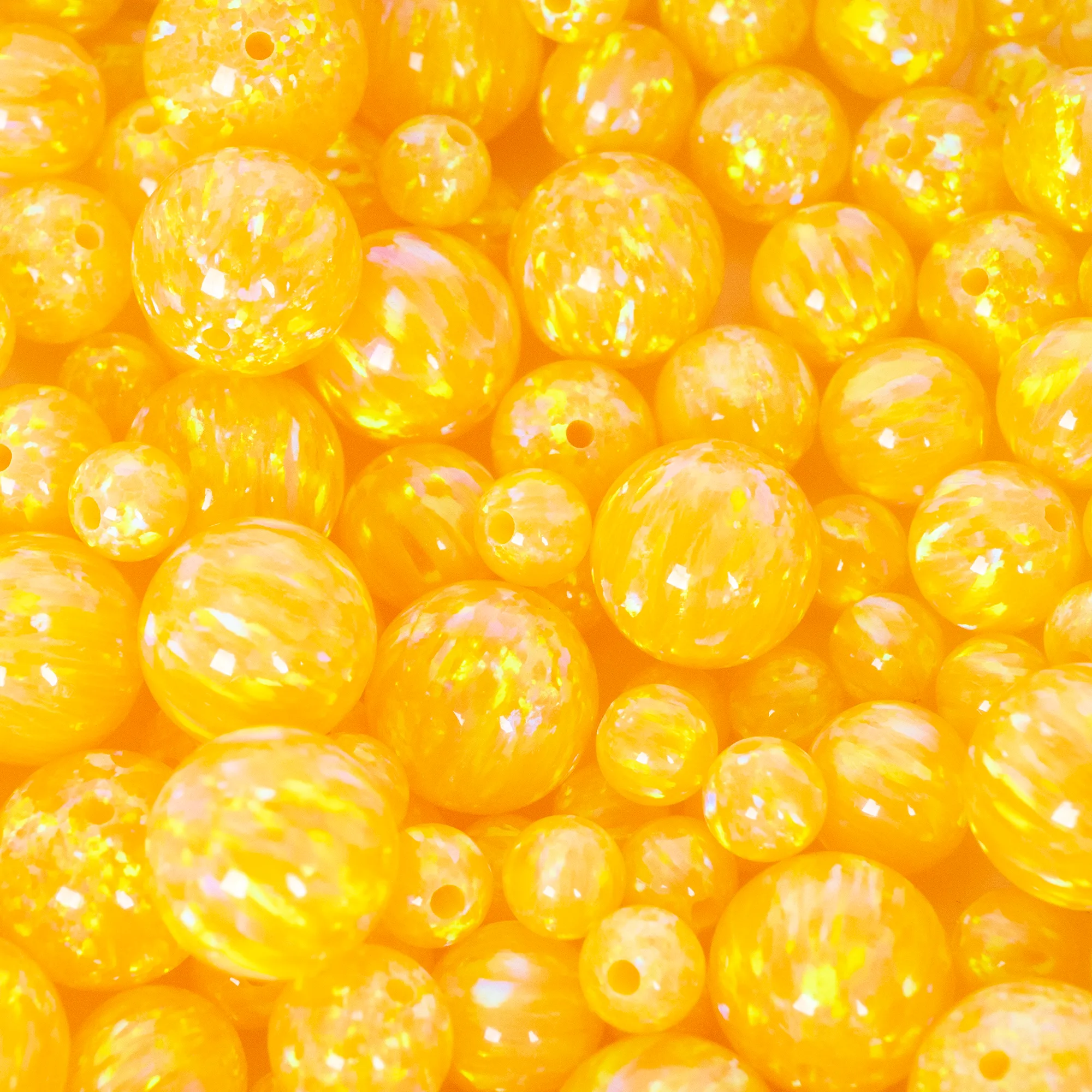 Golden Pineapple Opal Craft Beads