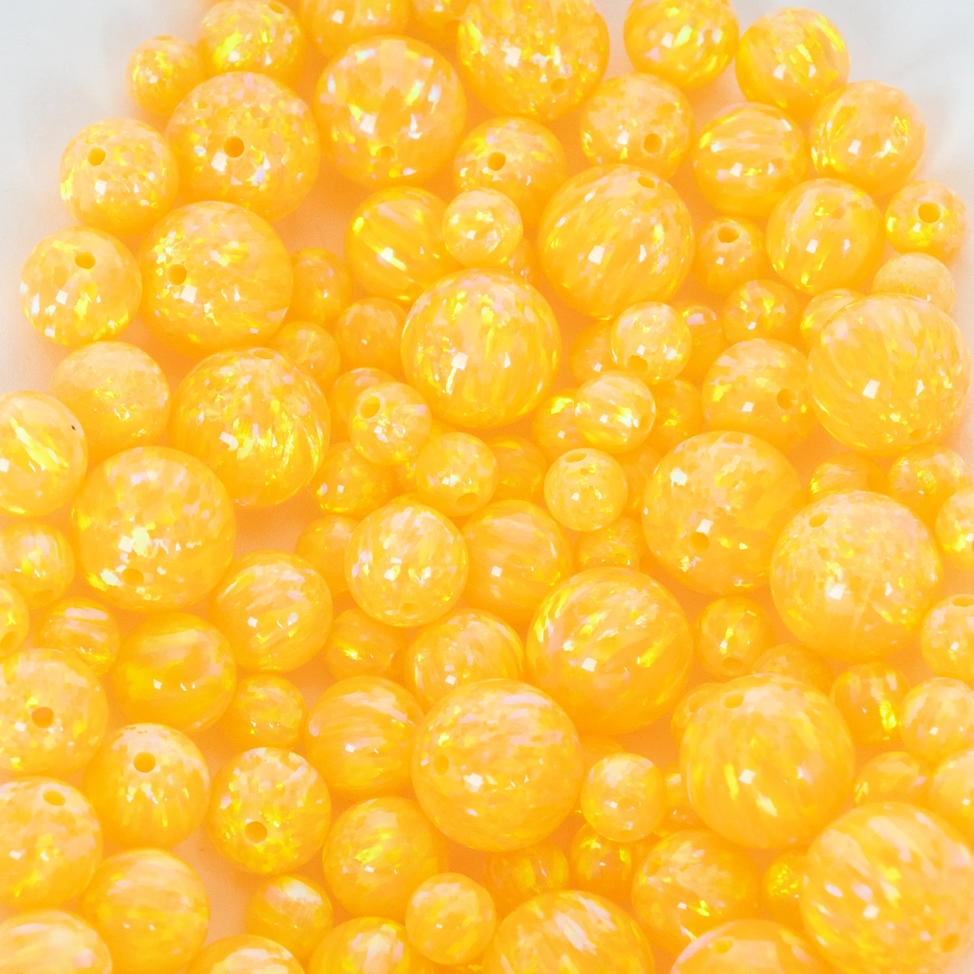 Golden Pineapple Opal Craft Beads