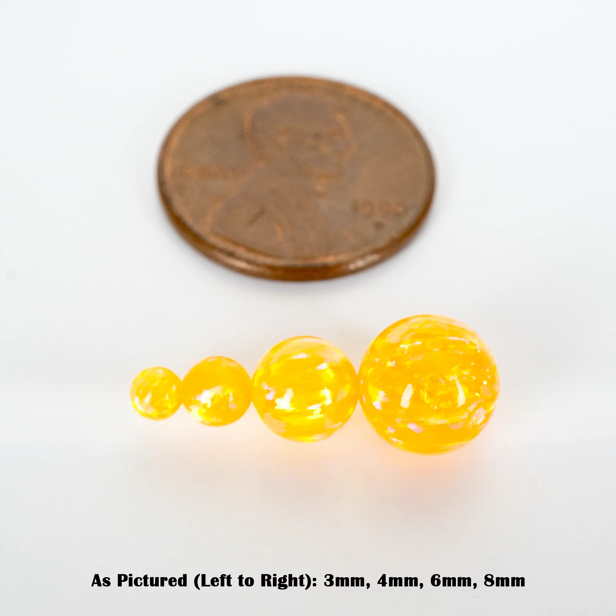 Golden Pineapple Opal Craft Beads