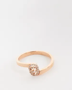 Gucci Rose Gold & Diamond GG Running Diamond Ring - 5
