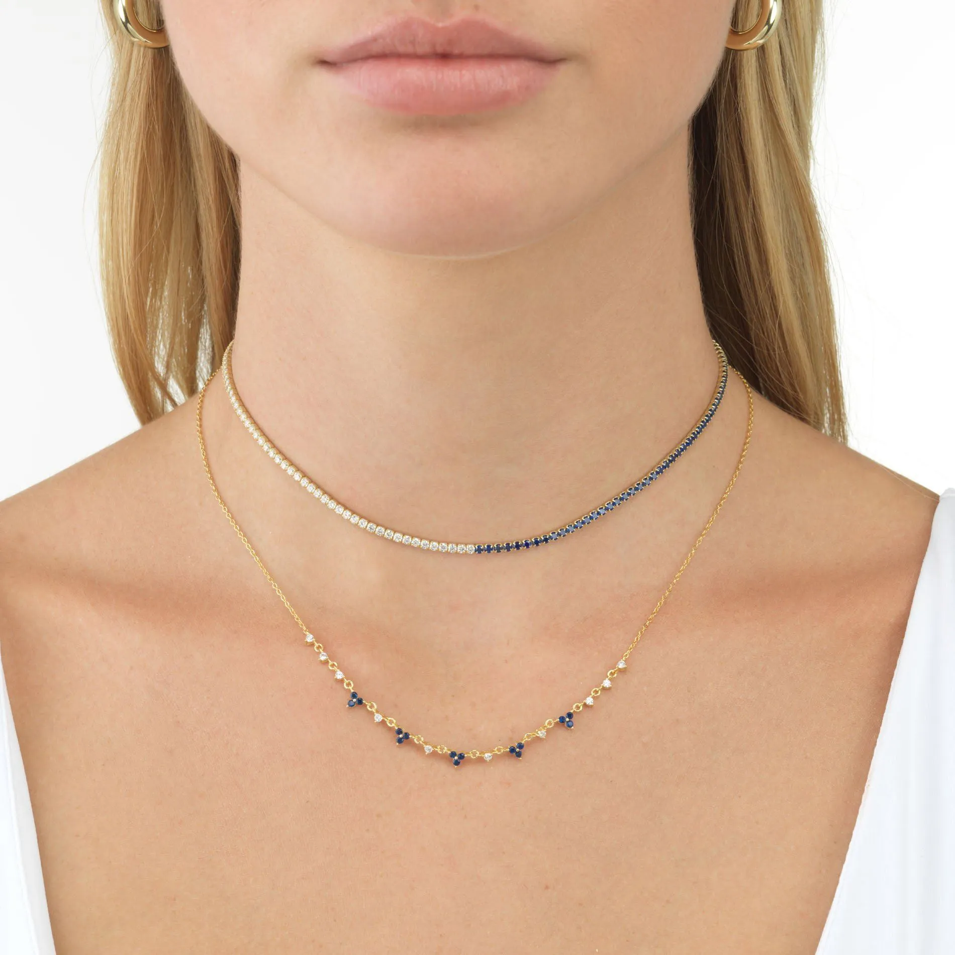 Hanging Cluster Necklace