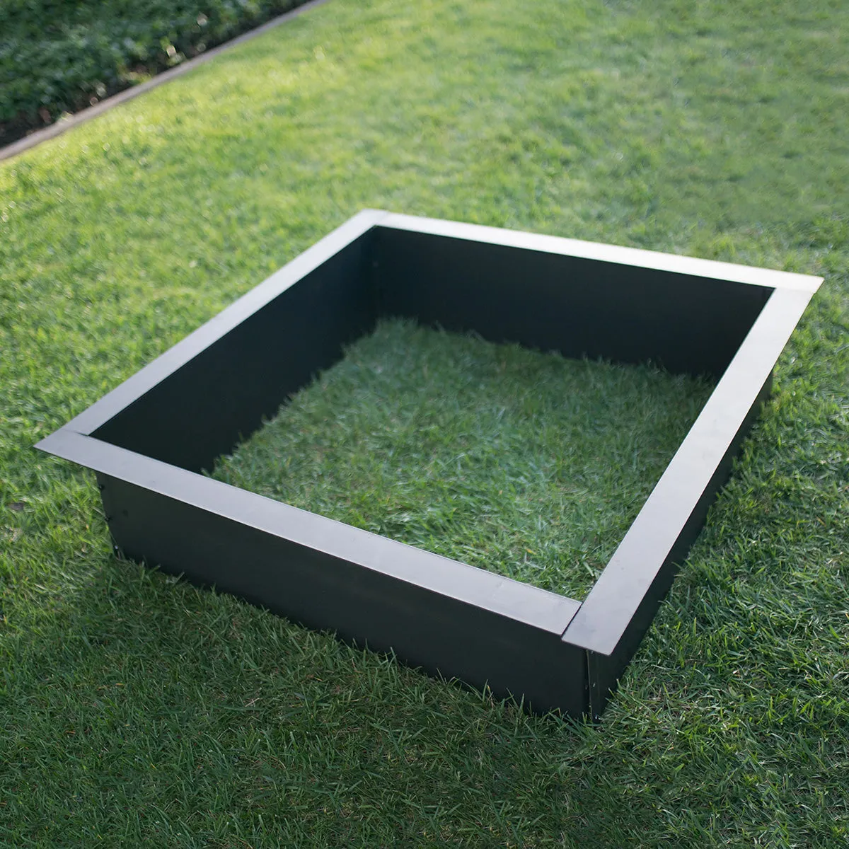 Heavy Gauge 36 in. Square x 10 in. High Fire Ring
