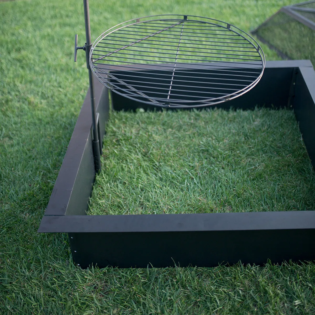 Heavy Gauge 36 in. Square x 10 in. High Fire Ring
