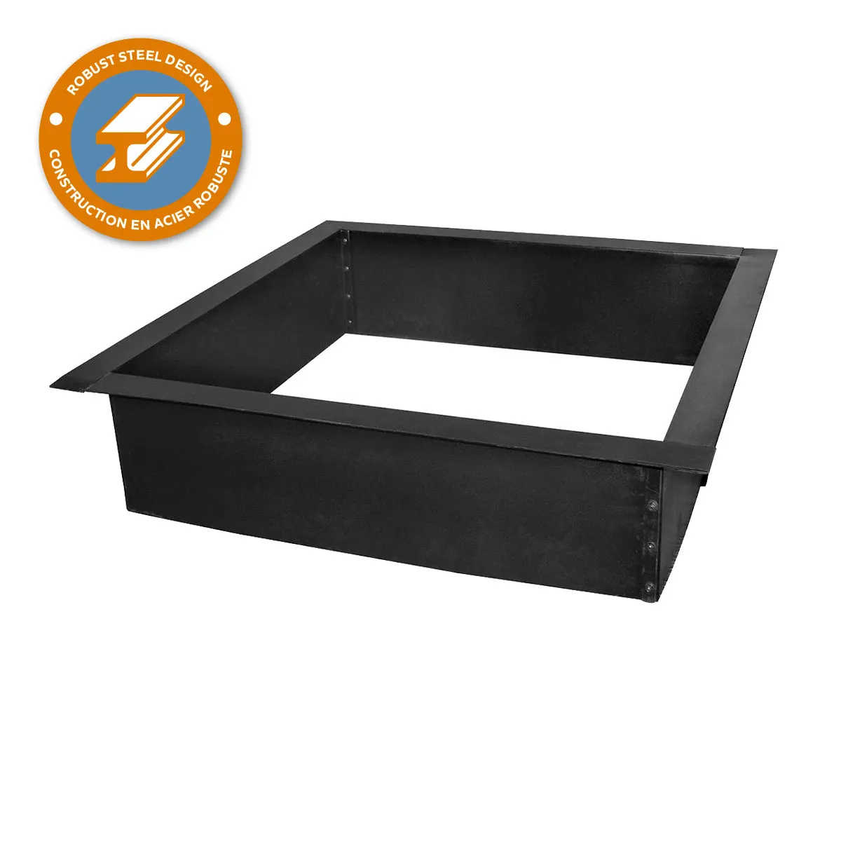 Heavy Gauge 36 in. Square x 10 in. High Fire Ring