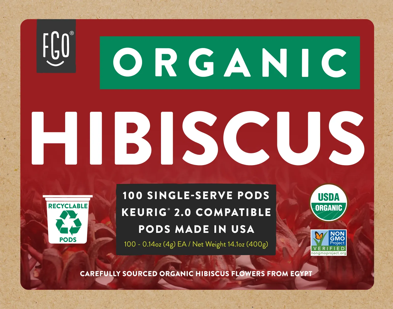 Hibiscus Tea K-Cup Pods