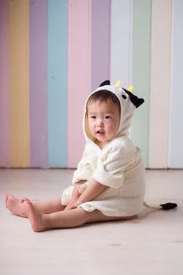 Hooded Animal Baby Bathrobe