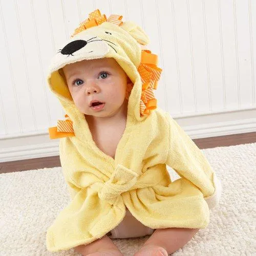 Hooded Animal Baby Bathrobe