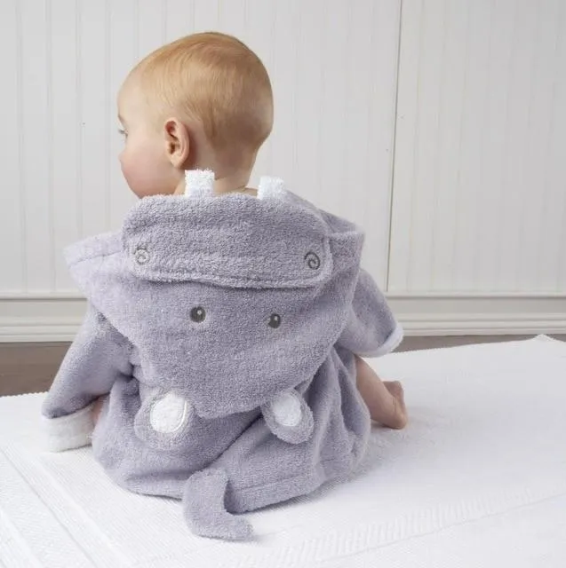 Hooded Animal Baby Bathrobe