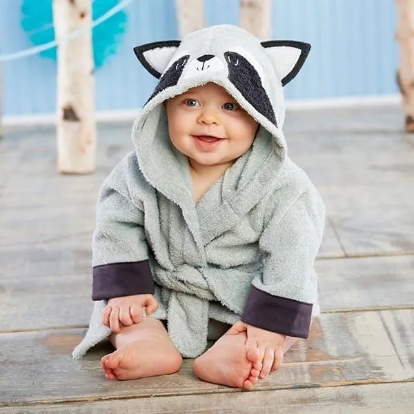 Hooded Animal Baby Bathrobe