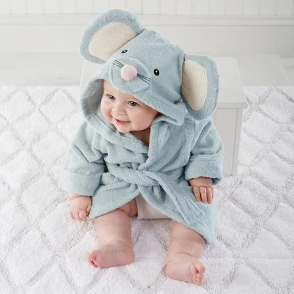 Hooded Animal Baby Bathrobe