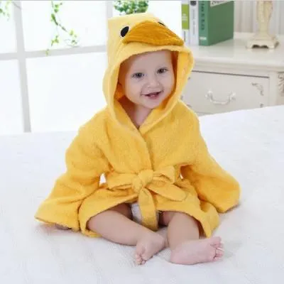 Hooded Animal Baby Bathrobe