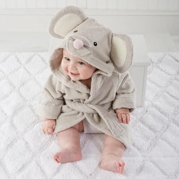 Hooded Animal Baby Bathrobe