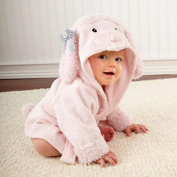 Hooded Animal Baby Bathrobe