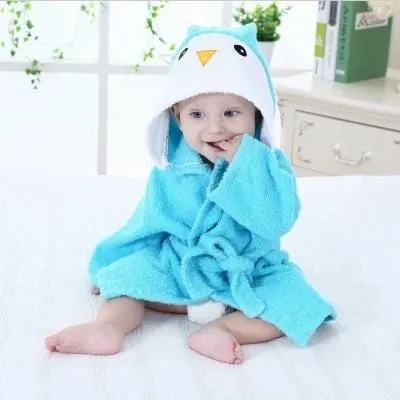 Hooded Animal Baby Bathrobe