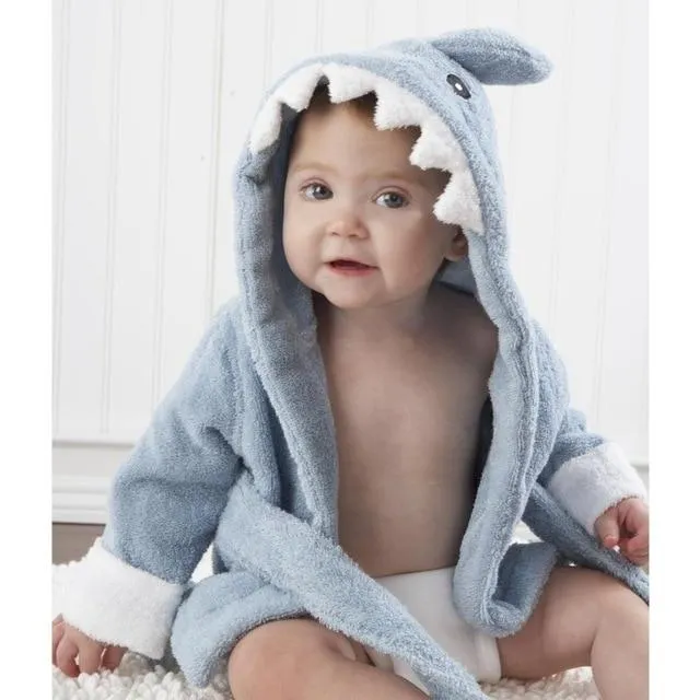 Hooded Animal Baby Bathrobe