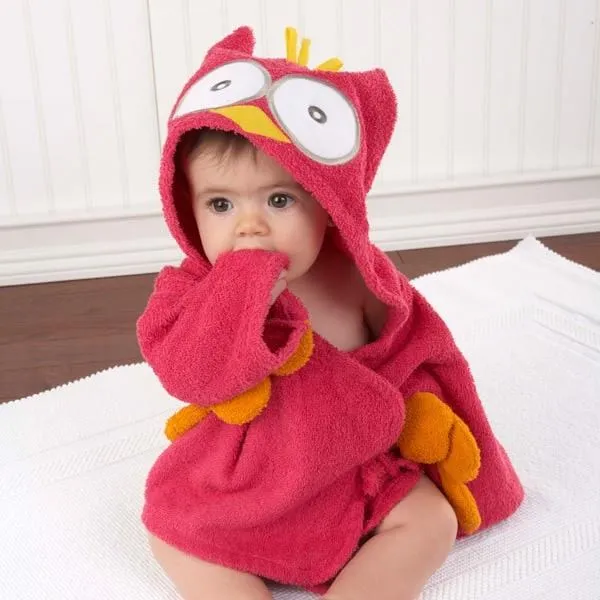 Hooded Animal Baby Bathrobe