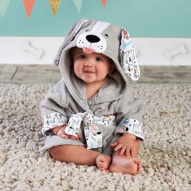 Hooded Animal Baby Bathrobe