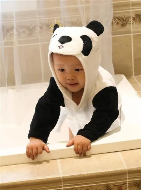 Hooded Animal Baby Bathrobe