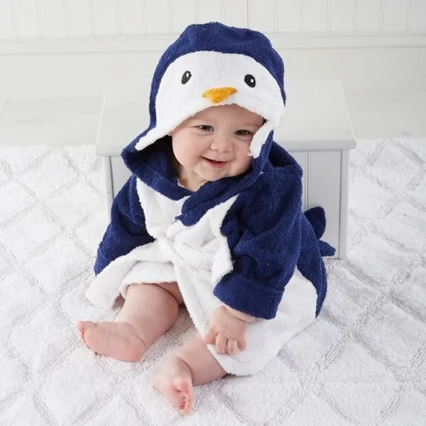 Hooded Animal Baby Bathrobe