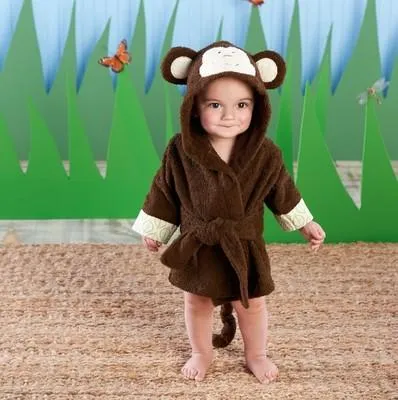 Hooded Animal Baby Bathrobe