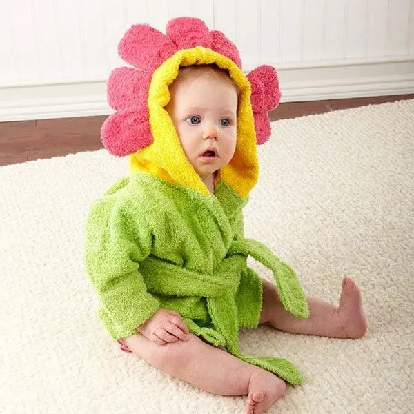 Hooded Animal Baby Bathrobe