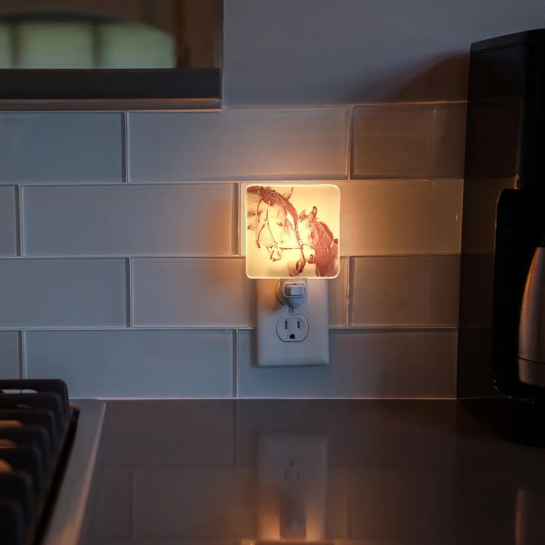 Horse Mother And Baby Horse Night Light