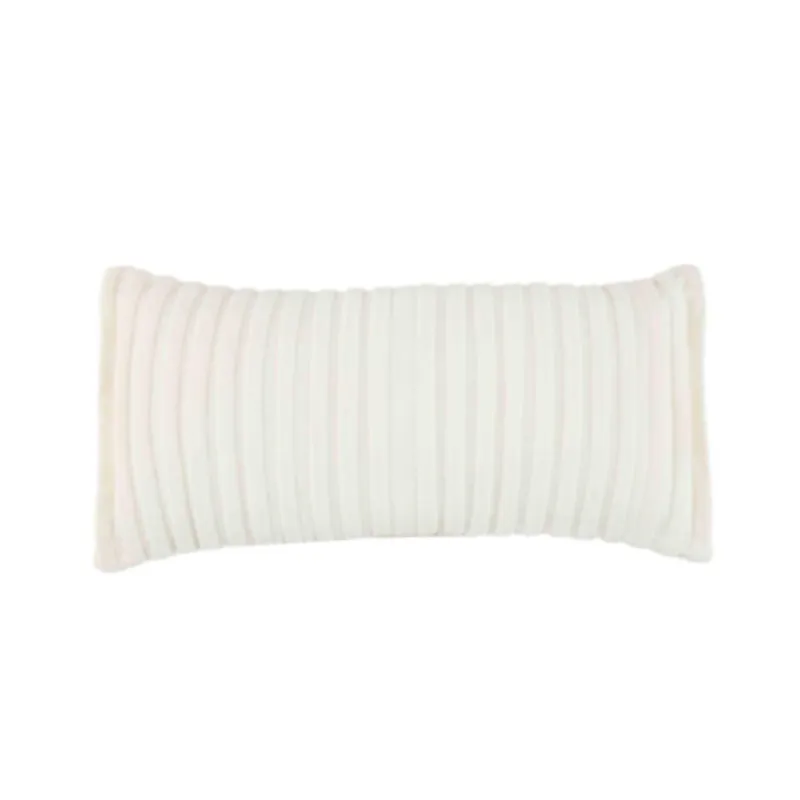 Ivory Velvet Pleated Pillow (2 Sizes)